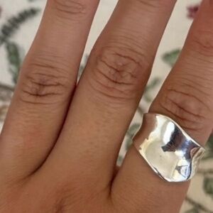 Sterling Silver 925 Abstract Ring size 7 1/2